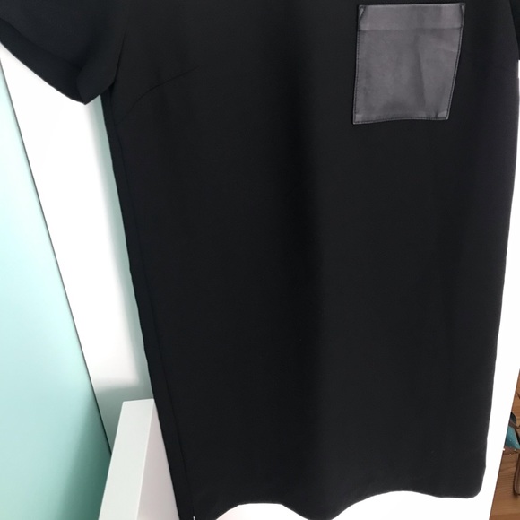 NWT J. Crew Faux Leather Pocket TShirt Dress XXS - Picture 3 of 11